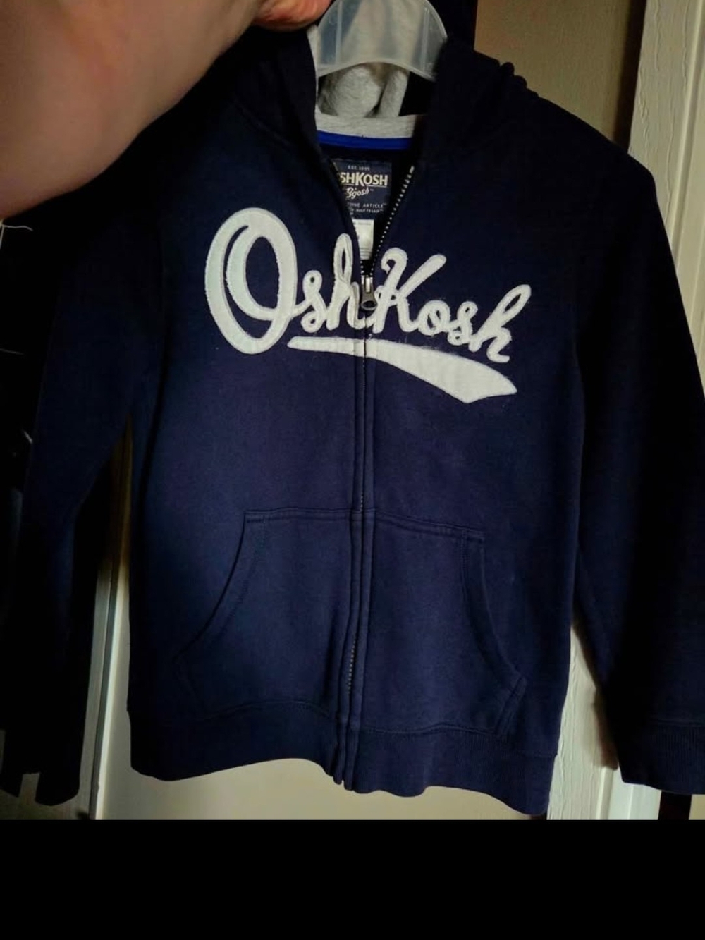 OshKosh B'gosh Navy Zip-Up Hoodie for Kids